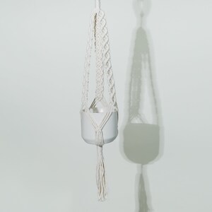 Handmade Braided Macrame Plant Hanger | Rustic Hanging Plant Holder