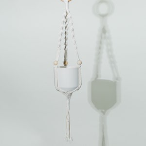 Handmade Earthy Macrame Plant Hanger | Natural Fiber Hanging Plant Holder