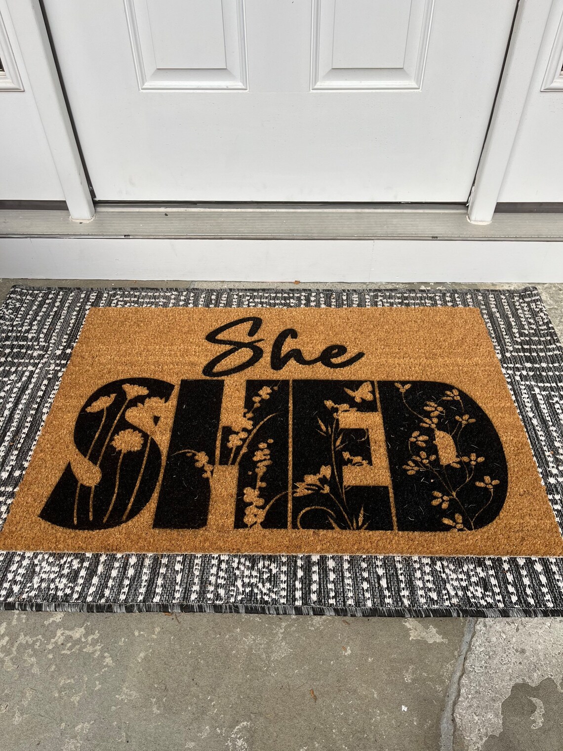 She Shed Doormat Girls House Door Mat Girls Only Etsy