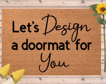 Create your own custom Door Mat, Personalized Business Logo Doormat, Outdoor Coir Rug Custom, Design a Welcome Mat, Corporate Gift, Realtor