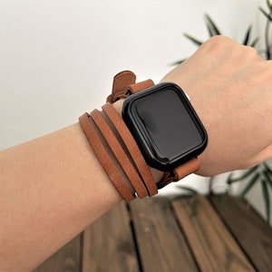  (Gold Christian Cross in The ofm of Tree) Patterned Leather  Wristband Strap Compatible with Apple Watch Series 4/3/2/1 gen,Replacement  of iWatch 42mm / 44mm Bands : Sports & Outdoors