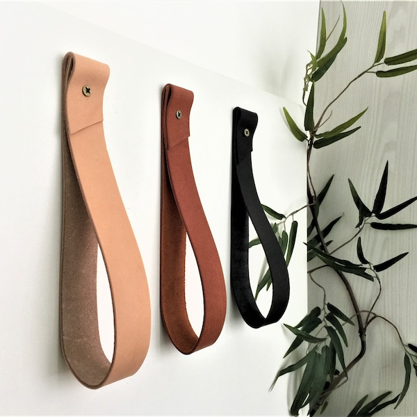 Leather Towel Holder Etsy