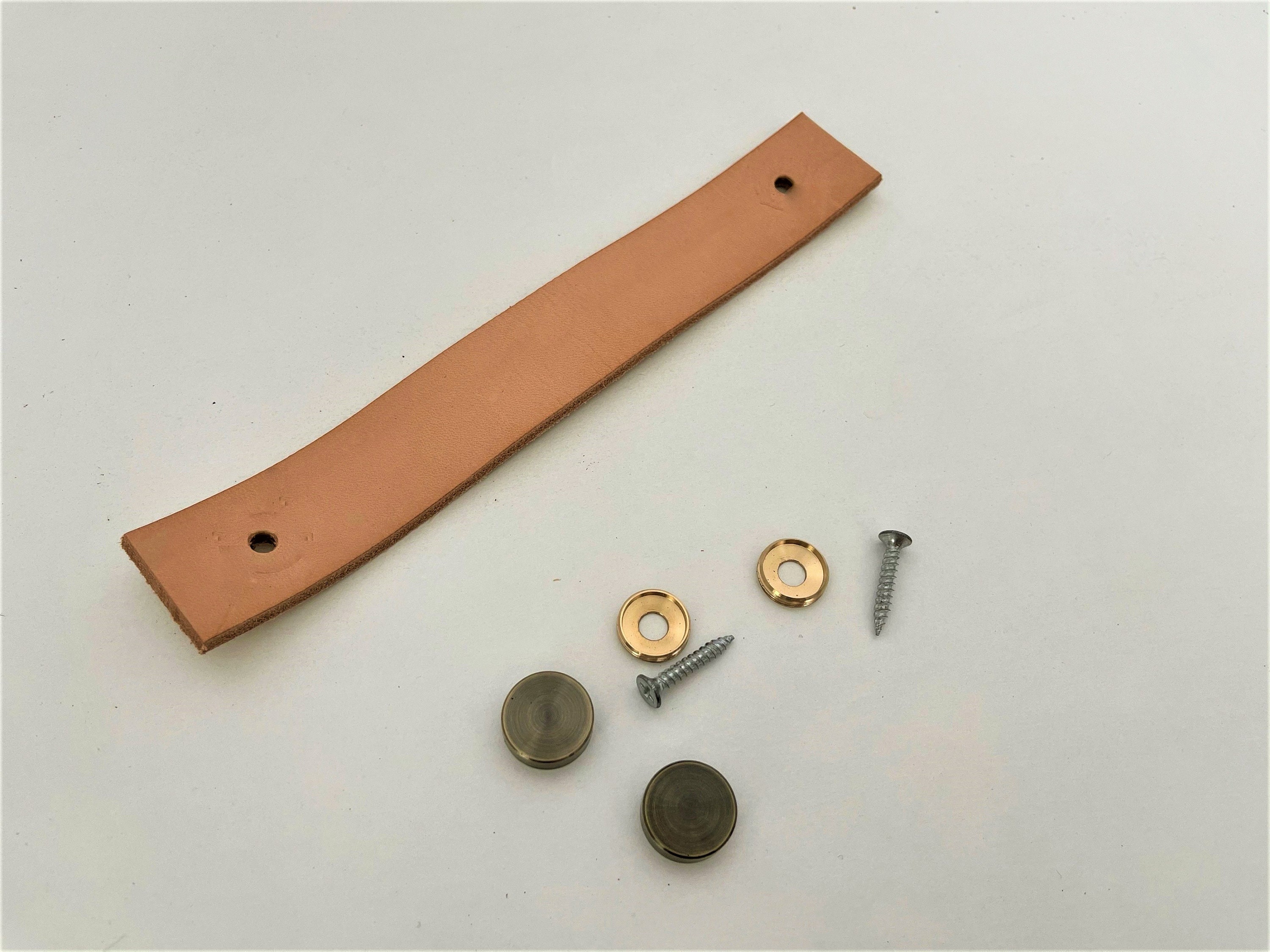 Tingz Ledergriffe - Schubladenknöpfe In Beige 67mm & 128mm