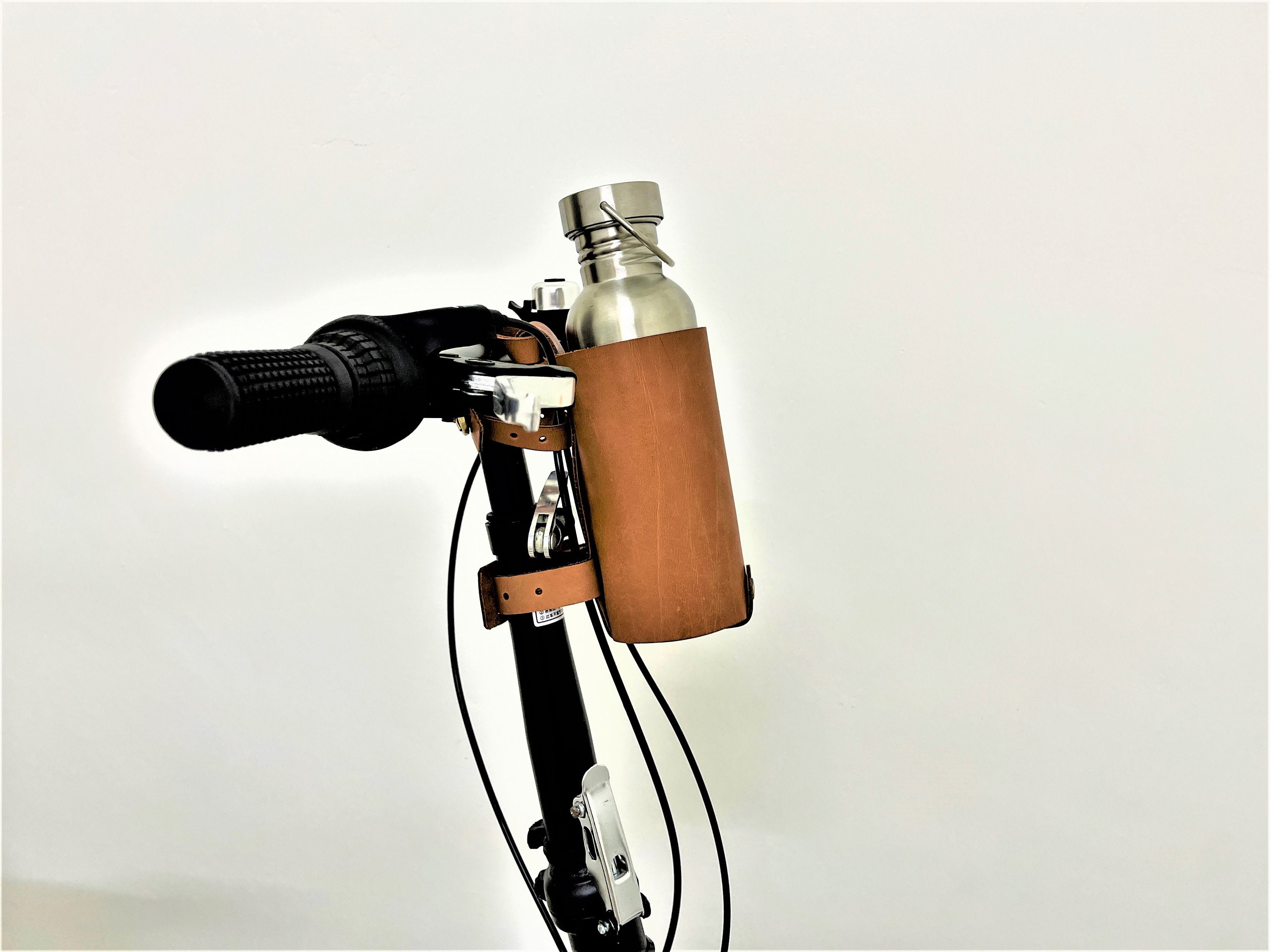Bike Bottle Holder // Leather Bottle Holder // Bike Bottle Etsy Canada