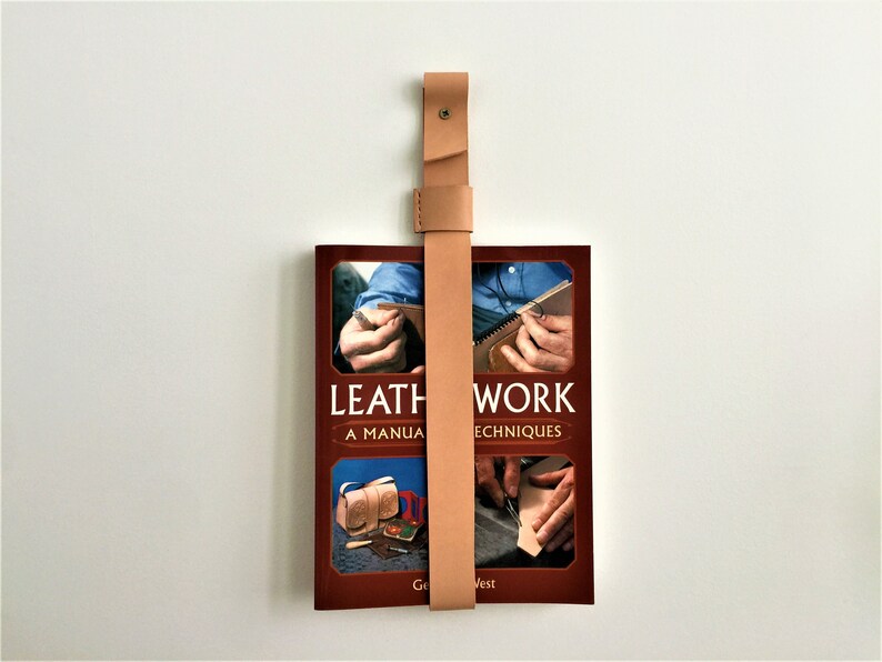 Leather Book Holder // Magazine Rack // Leather Magazine Etsy UK