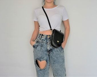 Hand Stitched Leather Crossbody Bag, Phone Purse Wallet, Belt Bag