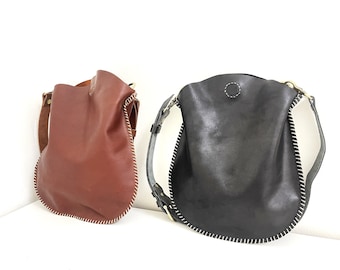 Handmade Leather Crossbody Bag, Everyday Shoulder Bag