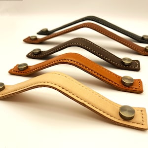 DIY Handle Leather Drawer Pull Leather Pull Leather Dresser design Leather Door Handle Drawer Pull Cabinet Handle Leather Dresser Handle