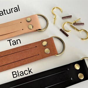 Minimalist Leather Curtain Tieback Elegant Tieback Modern Decor Window Treatment New Home Decor Interior Design House Warming Gifts Idea image 9