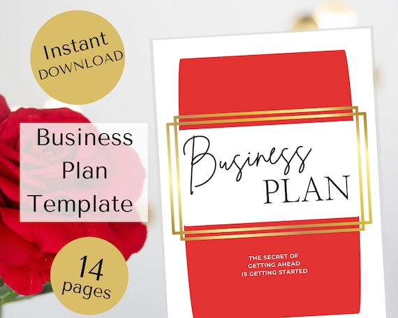 Business Plan Template Pdf Printable Business Plan Small Etsy Canada