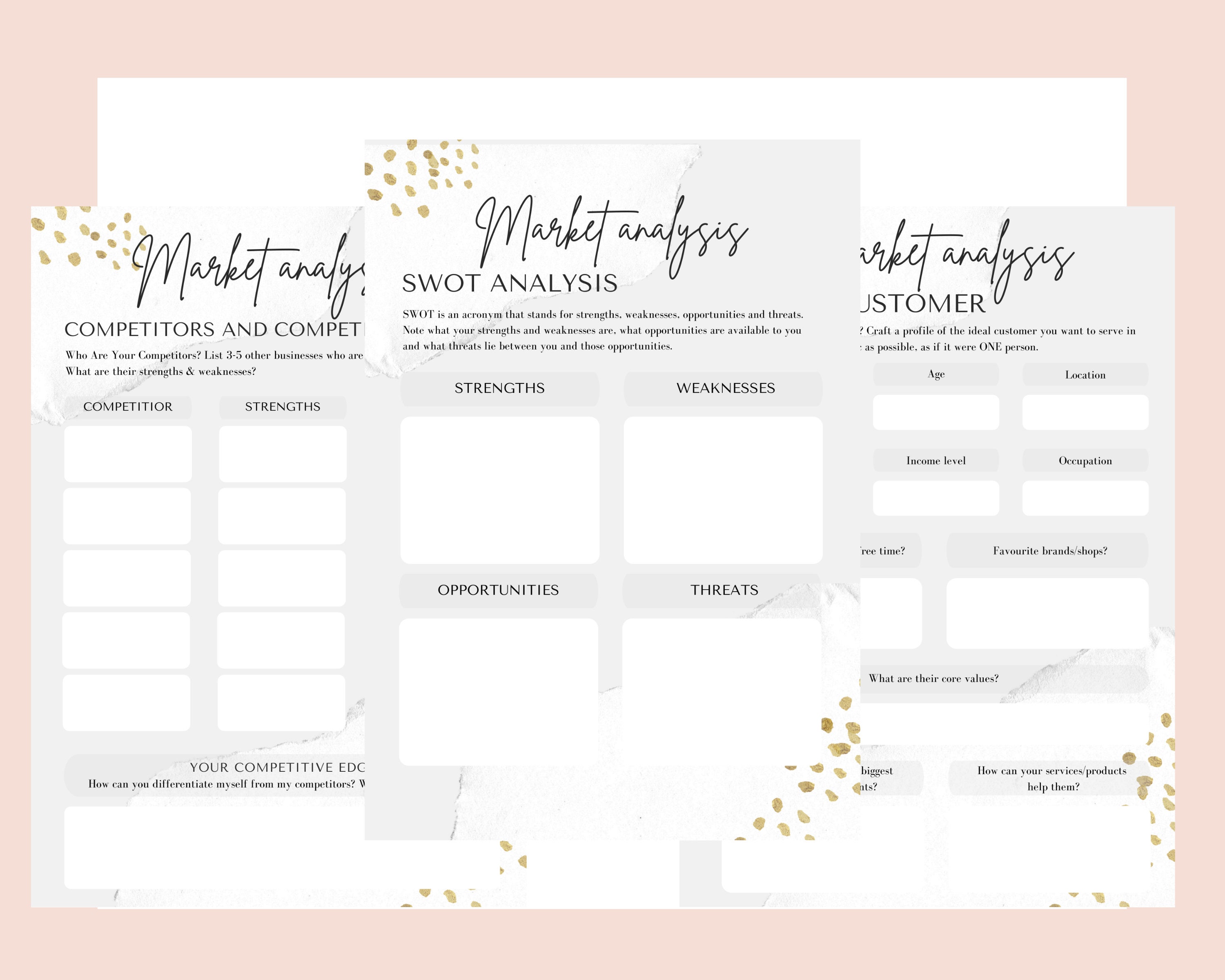 Business Plan Template PDF Printable Business Plan Small - Etsy