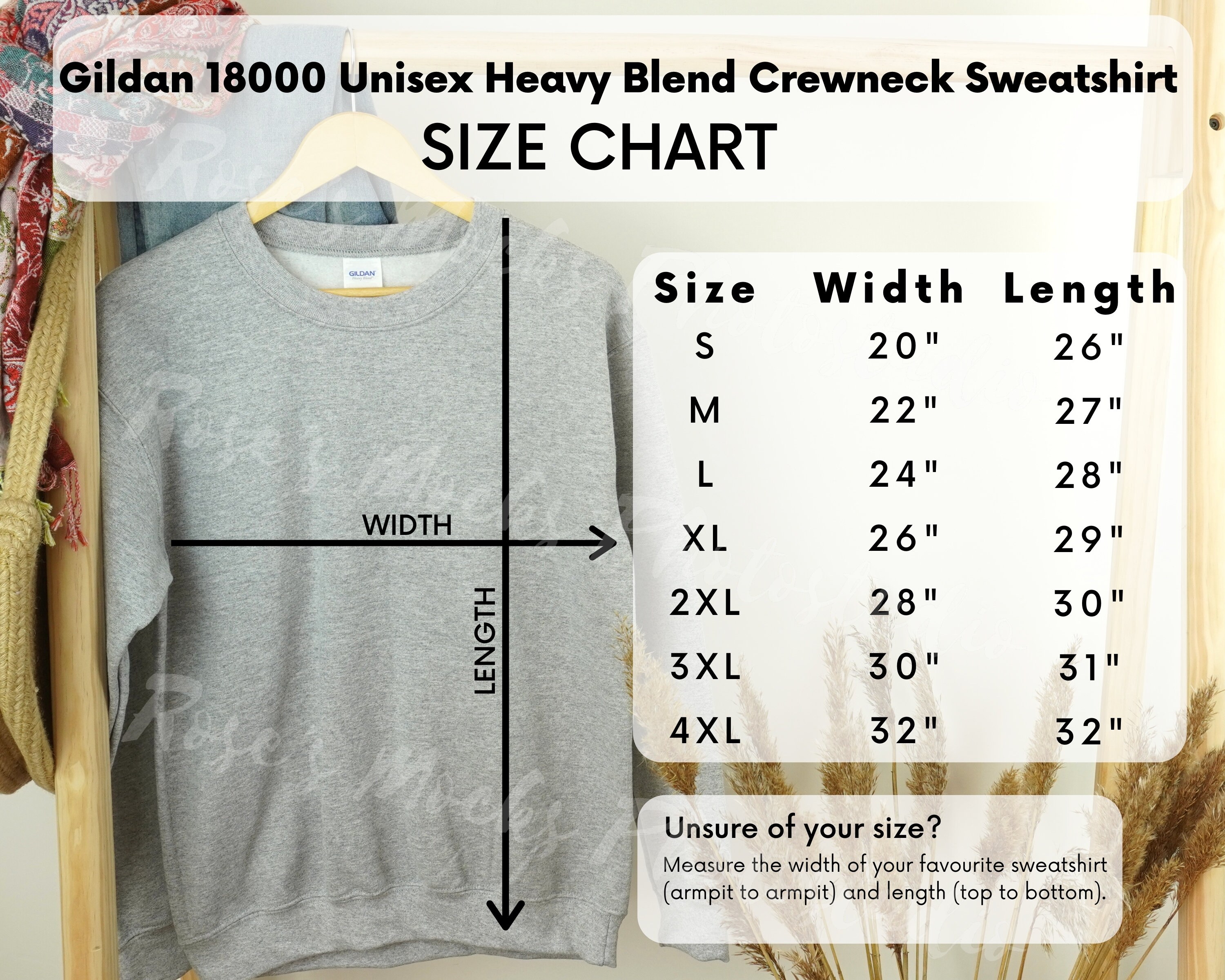 Gildan Sweatshirt Size Chart Gildan 18000 Size Chart Gildan Heavy Blend 