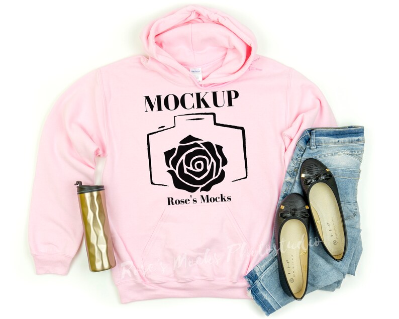 Download Womens Hoodie Mock Up Gildan 18500 Hooded Sweatshirt Mockup Light Pink Gildan Hoodie Mockup Art Collectibles Color Kromasol Com