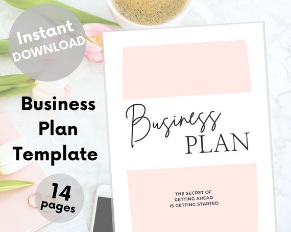 Business Plan Template PDF Printable Business Plan Small | Etsy