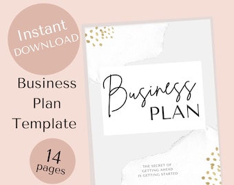 Szablon planu biznesowego PDF, Plan biznesowy do druku, Plan małego biznesu
