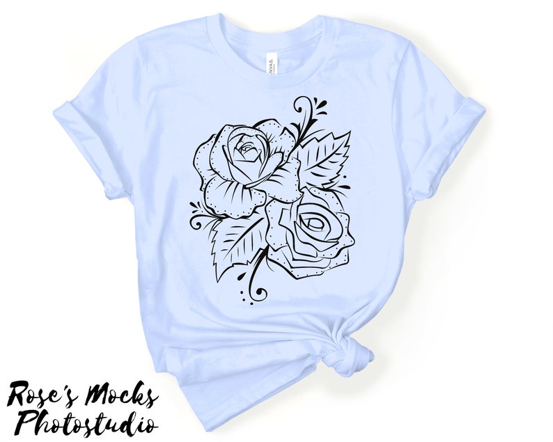 Download Bella Canvas Mockup Baby Blue Bella Canvas 3001 Mockup | Etsy