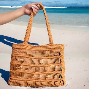 Macrame Tote - Rust