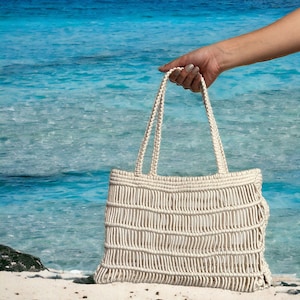 Macrame Tote - Ivory