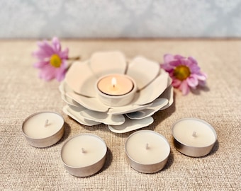 Soy Wax Tealight Gift Set, handpoured soy wax candles