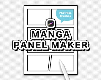 Procreate マンガパネルメーカー - コミックフレームレイアウトキット