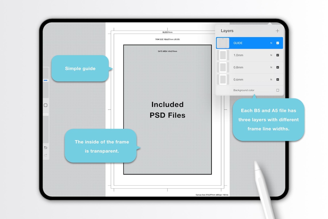 Procreate Manga Panel Maker - Comic Frames Layout Kit - Etsy