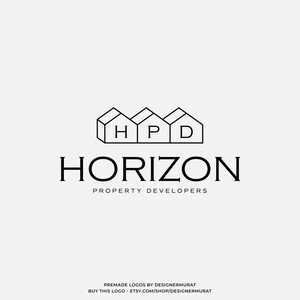 Design de logotipo imobiliário minimalista pré-fabricado, logotipo de casa personalizado, logotipo de iniciais de letras de nome de corretor de imóveis moderno, logotipo de desenvolvedor de casa limpa