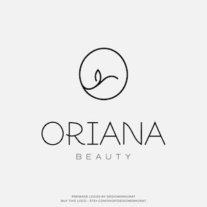 Design de logotipo de monograma de beleza feminina profissional pré-fabricado, logotipo inicial de letra de nome personalizado, logotipo de joias elegantes, logotipo de empresa de maquiador