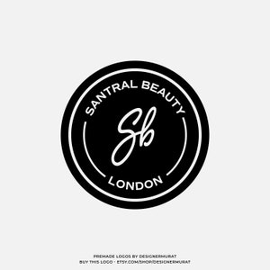 Design de logotipo profissional pré-fabricado com iniciais em círculo, logotipo de boutique de beleza feminina, logotipo de empresa de roupas de moda, logotipo de cabeleireiro