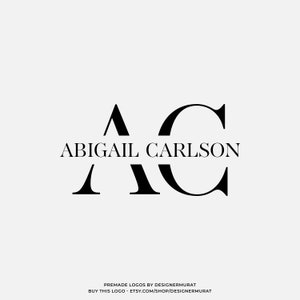 Design de logotipo de monograma pré-fabricado, designer de logotipo de marca de letra personalizada, logotipo de empresa inicial, criador de logotipo minimalista, logotipo feminino moderno