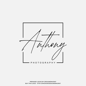 Vorgefertigte handschriftliche Signatur Logo Design Vorlage, Personalisiertes Feminines Logo, Script Company Logo, Fotografen Logo, Fotografie Studio Logo