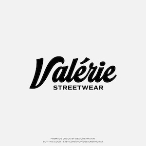 Vorgefertigtes minimalistisches handgeschriebenes Logo Design, Urban Streetwear Logo, Fashion Business Logo, Text Wordmark Logo, Professional Script Logo Maker