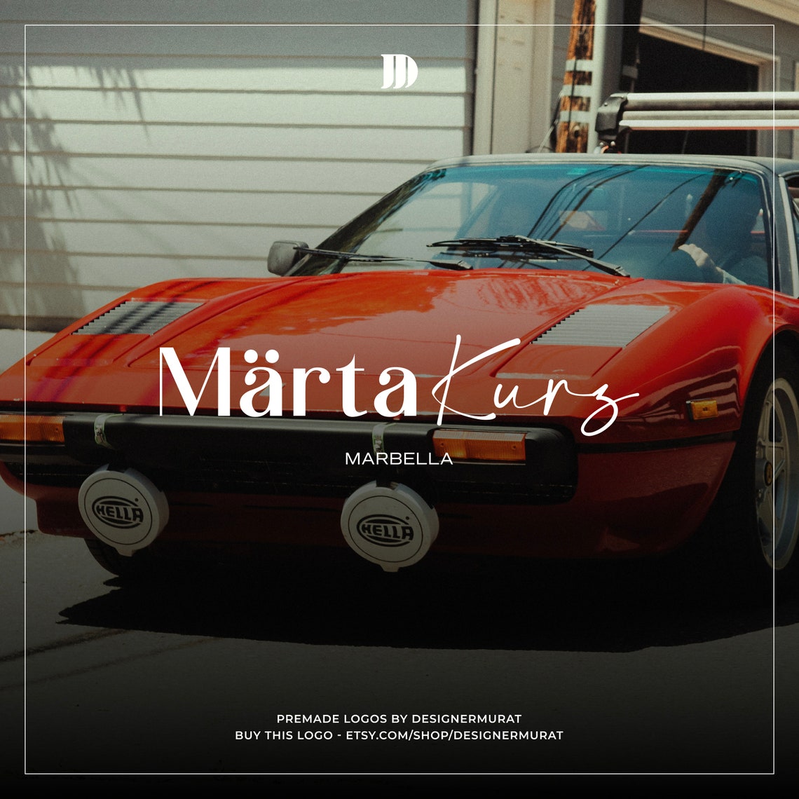 Premade Circle Script Name Letter Initials Logo Design | Etsy