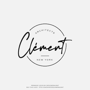 Vorgefertigtes minimalistisches handgeschriebenes Circle Beauty Logo Design, Individuelles Modernes Feminines Boutique Signatur Logo, Script Logo, Elegantes Schmucklogo