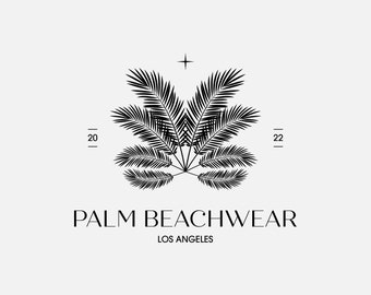 Palm Beachwear Logo Design: Summer Fashion Website Logo