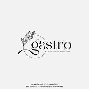 Floral Boutique Logo Design: Modern Business Branding Template