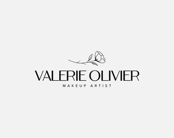 Minimalist Rose Logo Design: Modern Beauty Branding