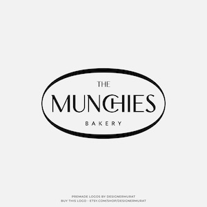 Modelo de design de logotipo minimalista de círculo pré-fabricado, logotipo de padaria, marca de fotografia moderna, logotipo oval de boutique de roupas de moda elegante e luxuosa