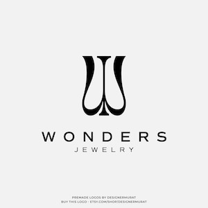 Design de logotipo de boutique feminina monograma pré-fabricado, logotipo de iniciais de letras personalizadas, logotipo de texto ondulado, logotipo de bem-estar, logotipo de maquiador, logotipo de beleza