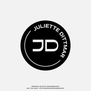 Design de logotipo de círculo de fotógrafo profissional pré-fabricado, logotipo de negócios de monograma personalizado, logotipo de letras de nome em negrito, logotipo de marca d'água moderna