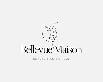 Premade Feminine Logo Design: One Line Art, Beauty Boutique