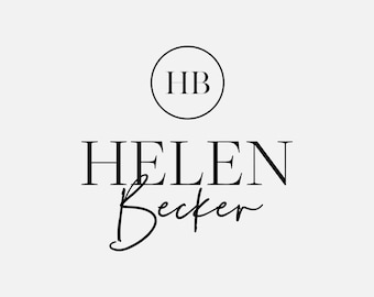 Modern Script Font Logo Design: Premade Monogram Business Logo