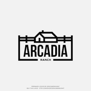 Modern Ranch Logo Design: Premade Farm Business Branding
