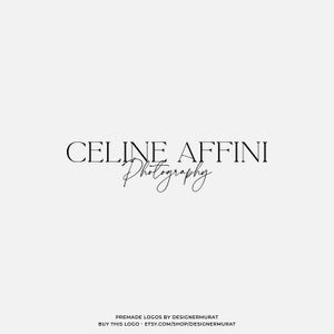 Vorgefertigtes minimalistisches Fotografen-Typografie-Logo-Design, personalisiertes Wortzeichen-Handgeschriebenes Text-Logo, feminines Beauty-Script-Logo, Signatur-Logo