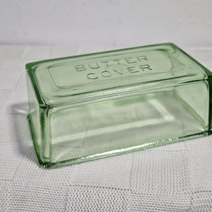 Uranium Glass Butter Dish Cover Only
