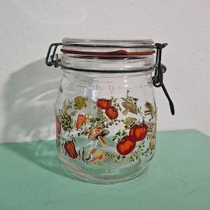 Spice of Life Canister, 3/4 Liter Glass Canister by ARC Glass