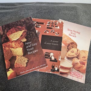 Vintage Yeast Bread Recipe Booklets: 1948, 1974, 1983