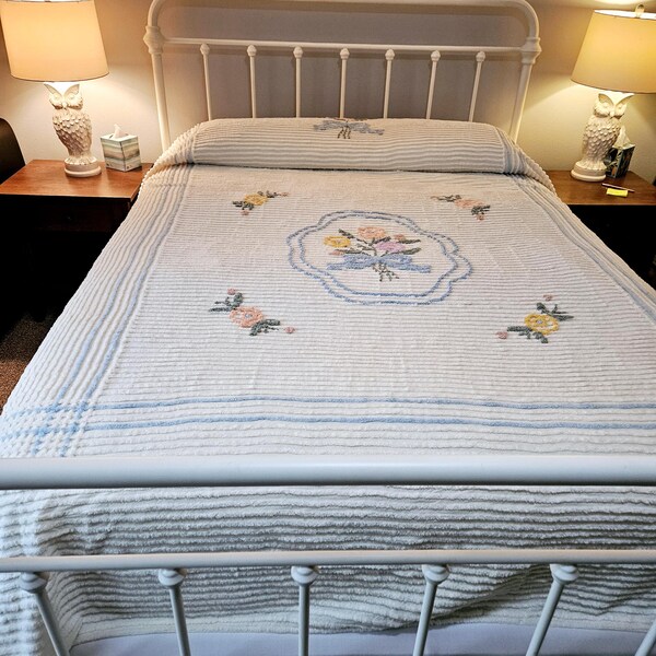 Chenille Bedspread Full Etsy