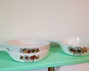 Vintage Corning Ware Spice of Life Casseroles: Le Persil & Sauge