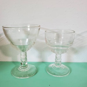 Anchor Hocking Sherry and Cordial Glasses, Mixed Set of 5