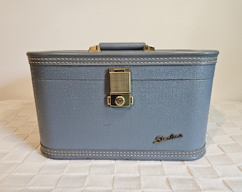 Estuche rígido para cosméticos Starline Blue Train con espejo
